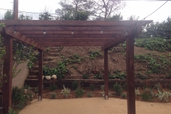 wood pergola
