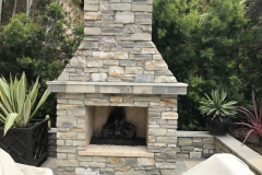 outdoor fireplace