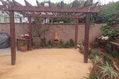 wood pergola